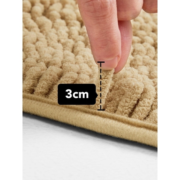 Deconovo Plush Absorbent Thick Chenille Bath Rugs (1 PC)