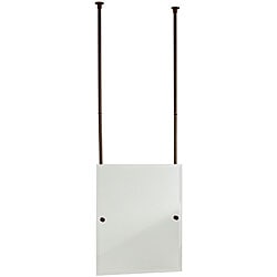 Allied Brass Rectangular Beveled Edge Ceiling-hung Mirror