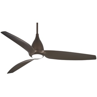 Tear 60" Led Ceiling Fan in Oil Rubbed Bronze finish w/ Oil Rubbed Bronze blades by Minka Aire