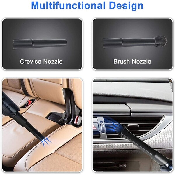 6000PA Portable Handheld Cordless Vacuum Cleaner, With USE Charging - 334×80×80 mm