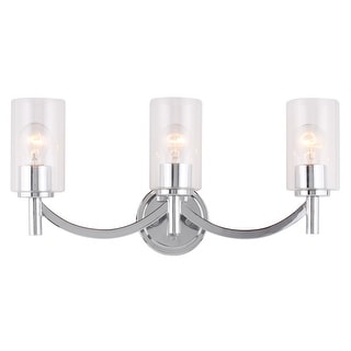 Eglo Devora 3-Light Chrome Bath Vanity Wall Sconce