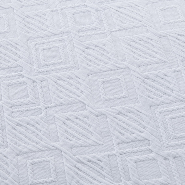 Premium Cotton Matelasse Geo Coverlet Set