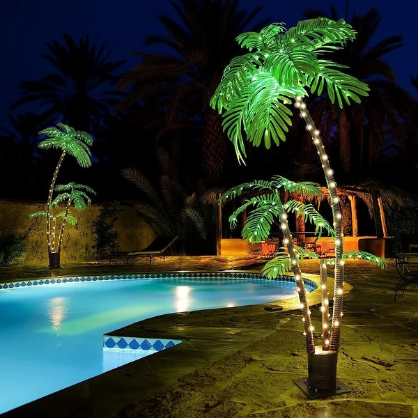 Lighted Palm Tree 6' for Outside Patio Yard Party Pool