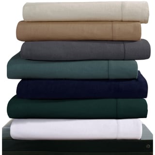 Luxury 200-GSM Cotton Flannel Hemstitched Pillowcases (Set of 2)