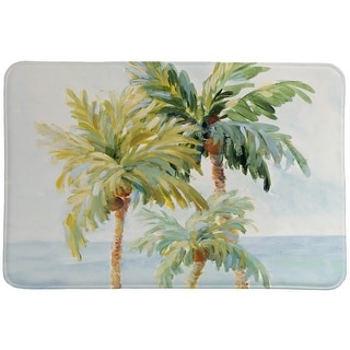 Golden Palm Memory Foam Rug
