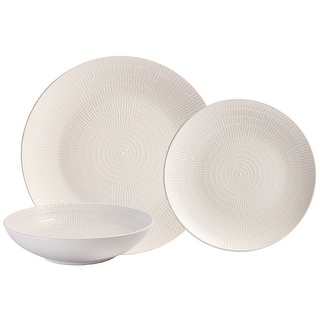 12-Piece Kitchen Dinnerware Set, Plates, Dishes, Bowls, Service for 4 - 12"L x 16"W x 15"H