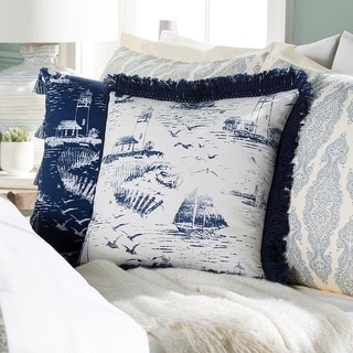 Artistic Weavers Adrie Coastal Scene Printed 22-inch Throw Pillow