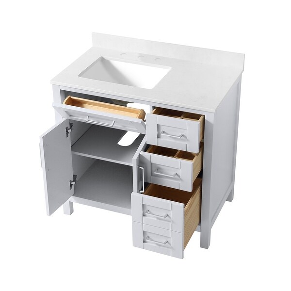 Ove Decors Tahoe III 36 in. Single Sink Bathroom Vanity in Dove Grey