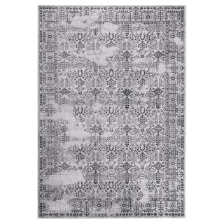 GAD DAISY Collection Garden Chic Classic/Transional L.Gray/D.Gray Rug - 7'10" X 10'2"