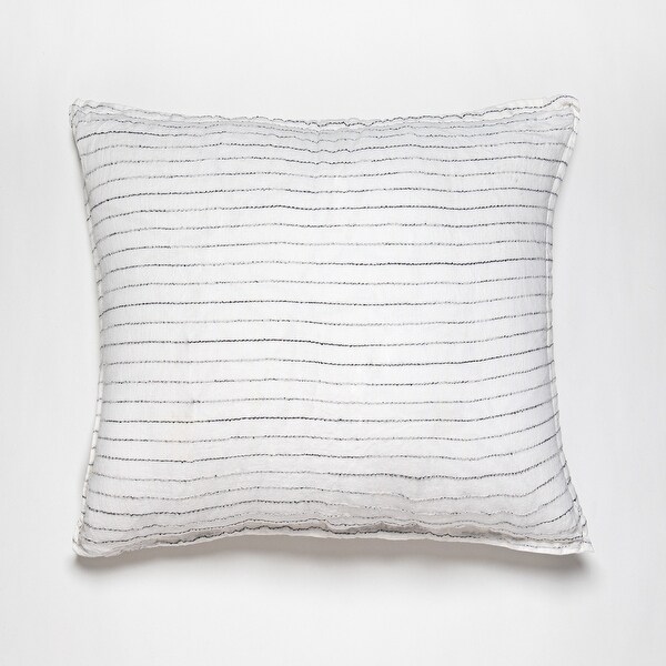 Cambree White Linen Blend Pillow Sham