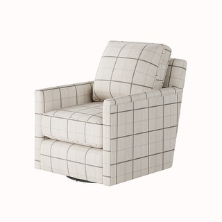 Windowpane Chalk Swivel Glider