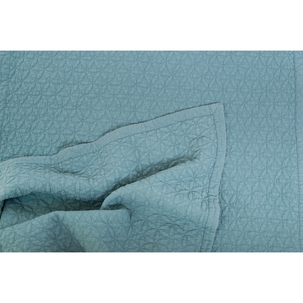 Manchester Aegean Cotton 3 Piece Quilt Set - Twin 2 Piece