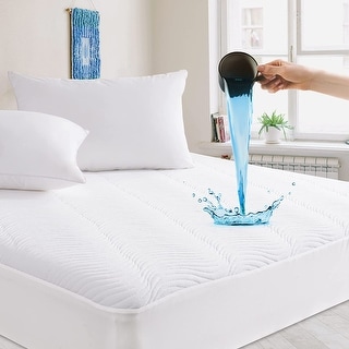 Waterproof Knit Mattress Protector Stretch up to 21 Inches Deep Pocket Design Bed Protector - N/A