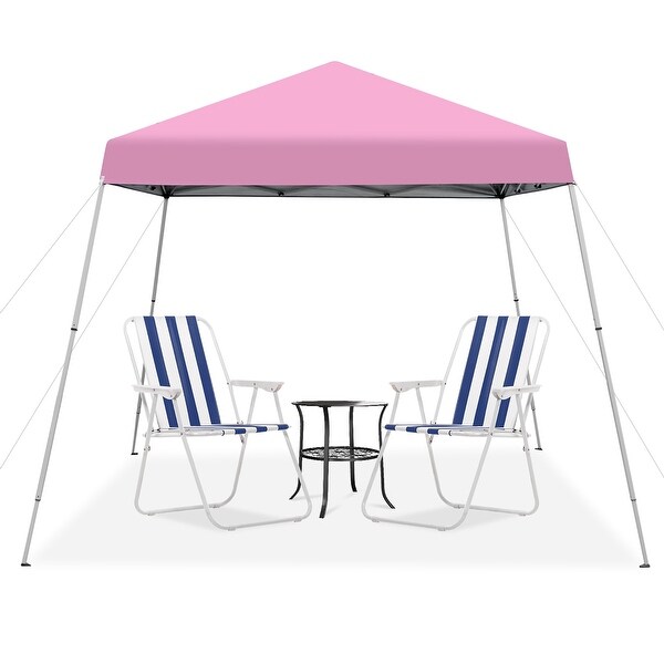 Costway 10x10ft Patio Outdoor Instant Pop-up Canopy Slanted Leg UPF50+
