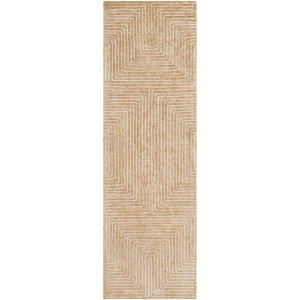 Fazeley Handmade Geometric Viscose Area Rug