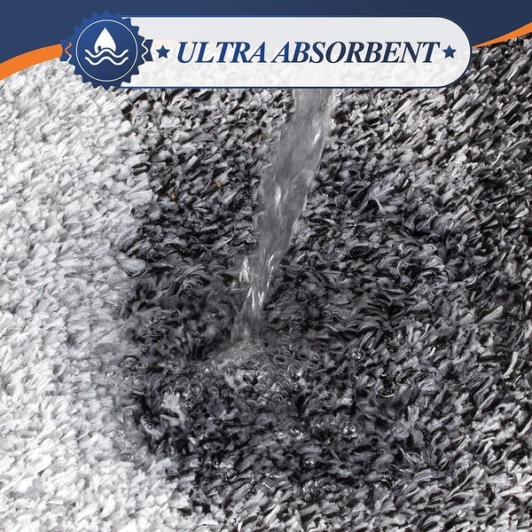 WaLensee 3Pieces Anti-Slip Bath Rug Set, Non-Slip Bathroom Rugs Contour Mat