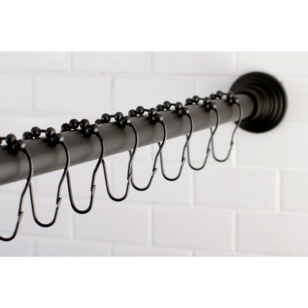 Edenscape Adjustable Shower Curtain Rod with Ring Combo