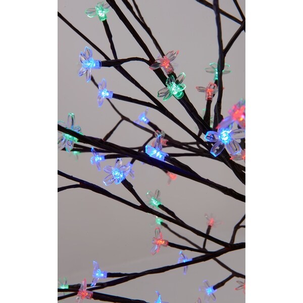 Dual Control Double-S Cherry Blossom Tree - White & Rgb - 336 Leds