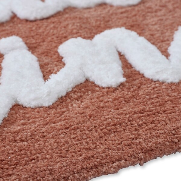 Jade + Oake Wild Thing Rust Tufted Bath Rug