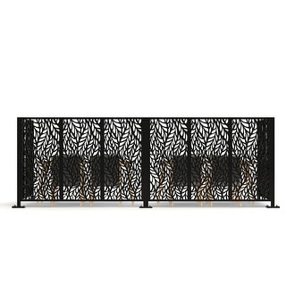 LaserCut Metal Panel Room Partition For Cafe And Restaurant