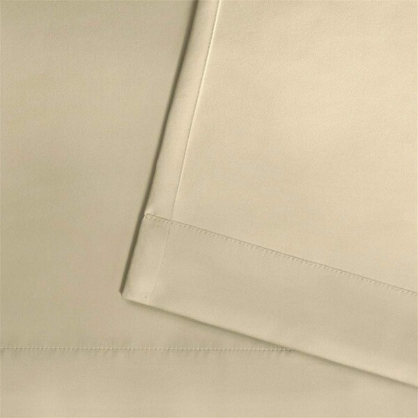 Pro Space Outdoor Insulated Thermal Blackout Curtain Waterproof Windproof Tab Top Window Drapes Beige (1 Panel) - 50x96