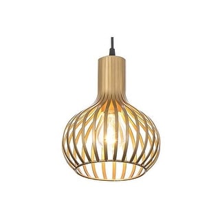 Modern brass industrial pendant light cage pendant fixture