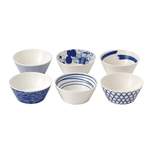 Royal Doulton Pacific Tapas 4.3-inch Mixed Patterns Bowl, Set of 6