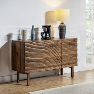 Mopsus Modern Buffet Sideboard Cabinet with 3 Doors by HULALA HOME