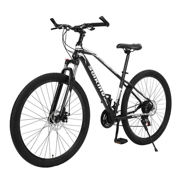 29-Inch 21-Speed High Carbon Steel, Front And Rear Disc Brake Mountain Bike