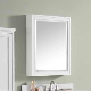 Avanity Madison 28 inch Mirror Cabinet in White finish - 28"W x 36"H