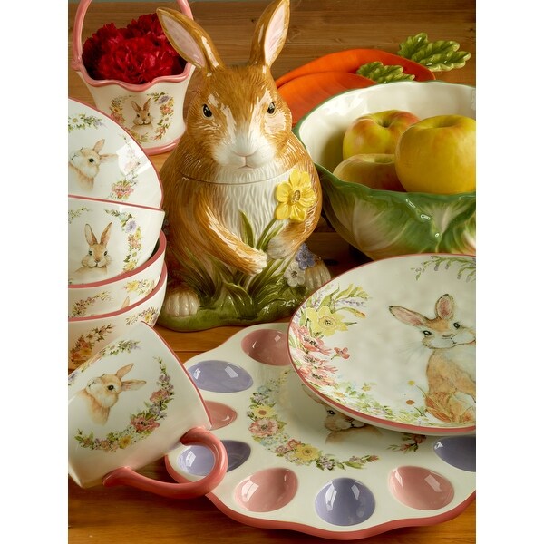 Certified International Easter Garden 10.75" Dinner Plate, Set of 4 - 10.75" x 10.75" x 0.75"