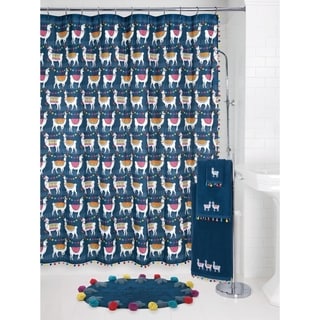 Porch & Den Lomita Llamas Shower Curtain