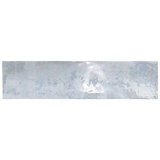 Merola Tile Biarritz Blue 3" x 11-7/8" Ceramic Wall Tile
