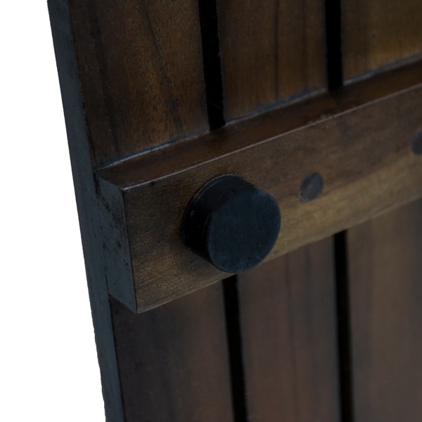 DecoTeak 23" x 15" Teak Shower Bath Floor Mat - WoodLand Brown Finish