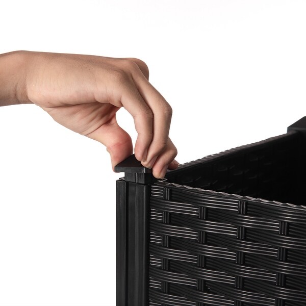 Rattan Raised Garden Bed Flower Planter