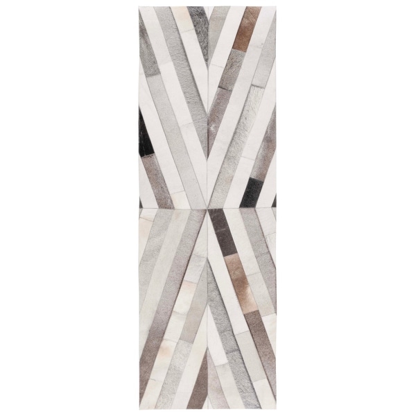 SAFAVIEH Handmade Studio Leather Taghrid Mid-Century Modern Rug