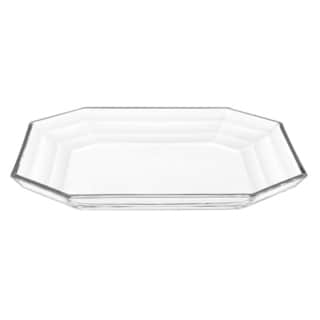 Majestic Gifts Inc. European Glass Octangular Plate-10"D-Set/6