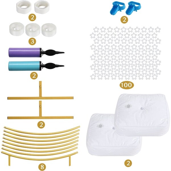6.5 foot metal wedding circular arch