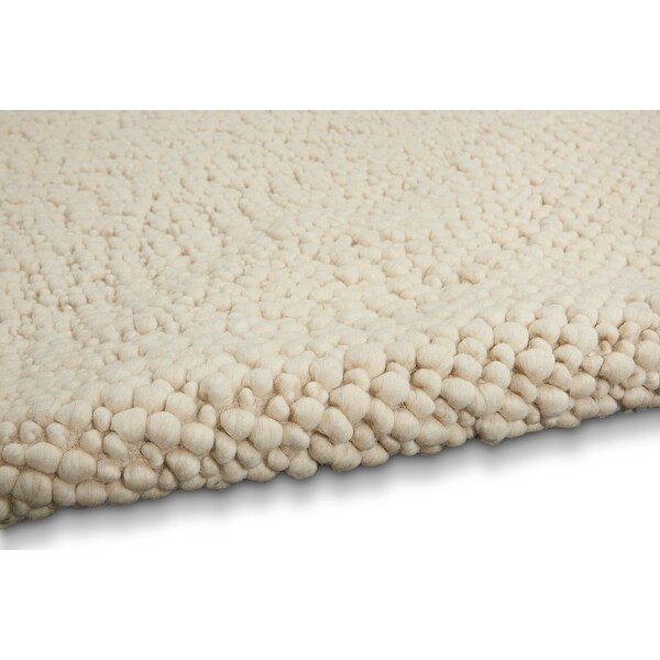Calvin Klein Riverstone Modern Textured Loop Solid Wool Area Rug