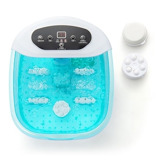Gymax Foot Spa Massager Foot Bath Soak Tub with Heat Bubble Massage