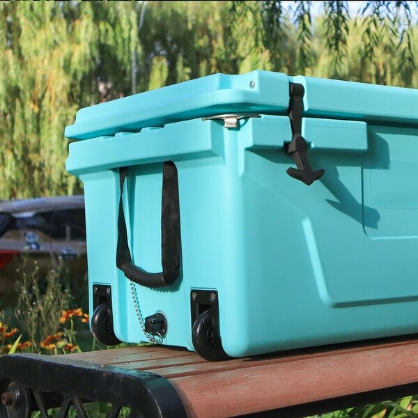 65QT Outdoor Ice Cooler - Camping, Fishing, and More