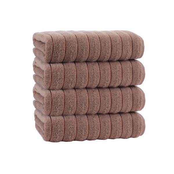 Vague Turkish Cotton 4 pcs Bath Towels - 28'x54' Bath Towels