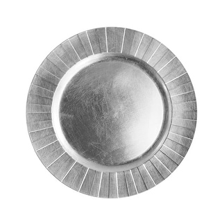 Burst Charger Plate Silver 13"