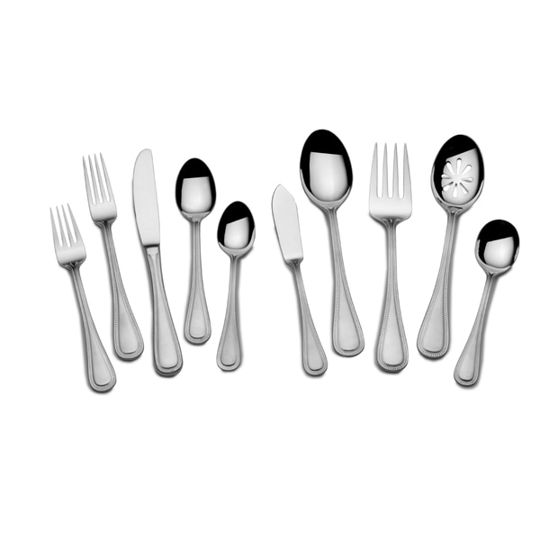 Towle Beaded Antique-style Stainless Steel 45-piece Flatware Set