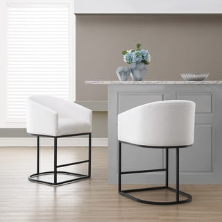 Dove Stain Resistant Upholstered Counter Stool