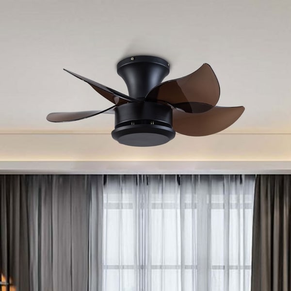 23" Modern Reversible Ceiling Fan 6 Speeds with Remote Control - N/A
