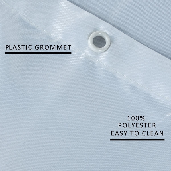 Luxury Shower Curtain and Hooks Set