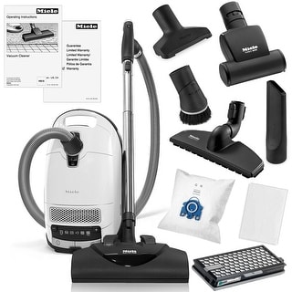 Miele Complete C3 Cat and Dog Canister Vacuum Cleaner + SEB-228 Powerhead + SBB-300 Floor Brush + STB101 Turbo Brush + More