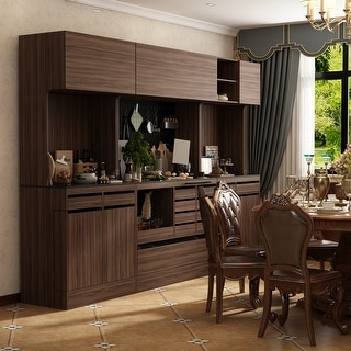 Combo Large Kitchen Pantry Storage Cabinet Pantry Cabinet Dinning Room