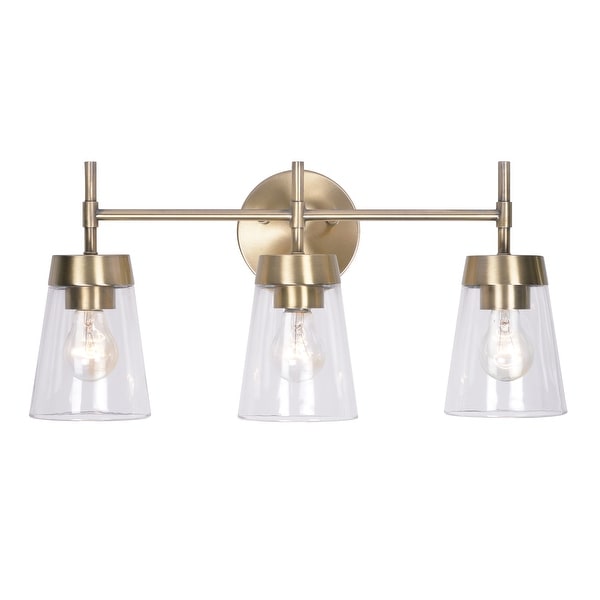 Wynn Anitque Brass 3 Light Vanity - 12"